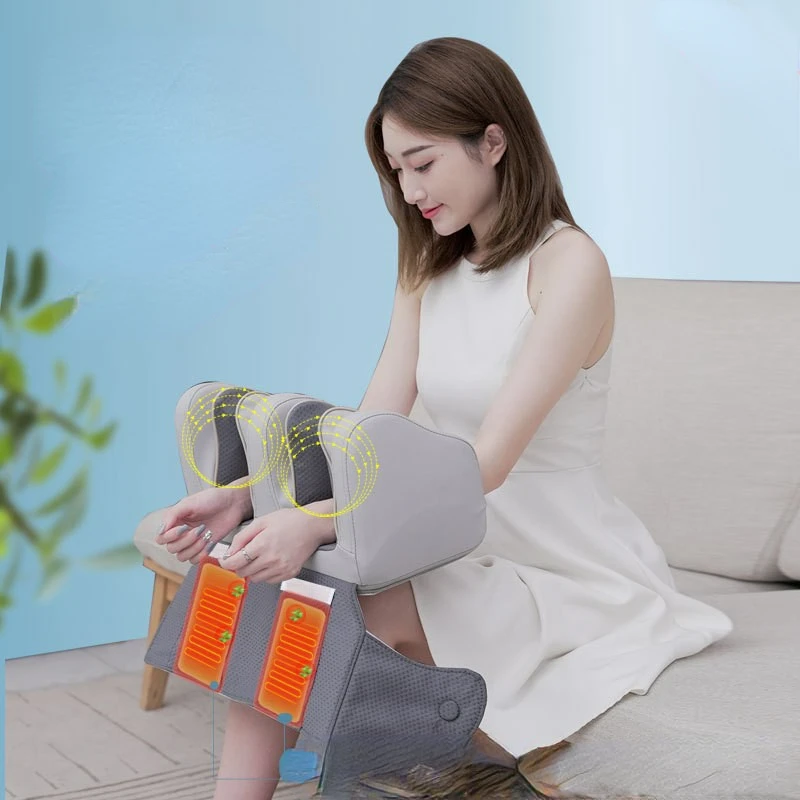 

Wireless Charging Smart Knee Pain Relief Massagers Old Cold Leg Vibration Knead Massage Hot Compress Airbag Pinch Leg Massager