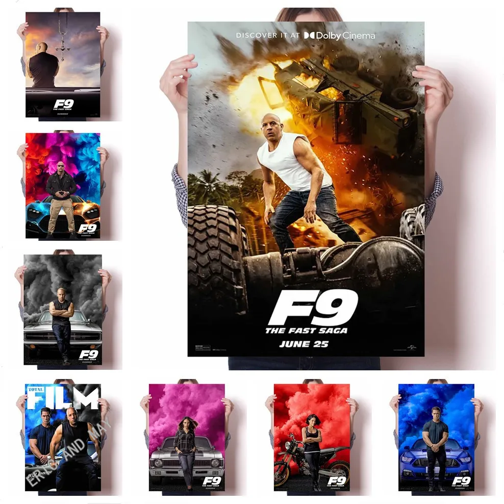 

New Movie Fast & Furious 9 Decoration Art Decor Painting Home Decor Poster Room Wall Decor Canvas Quality Poster Modern Design