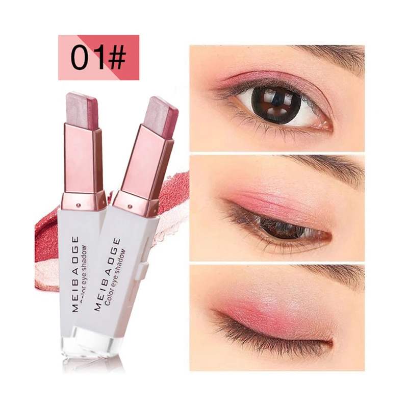 Ленивые тени для век Стик стерео двойной цвет ручка водонепроницаемые легко