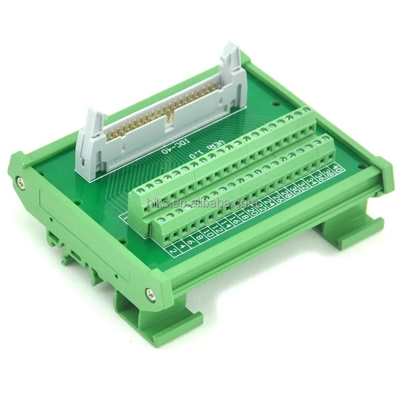 IDC50 DIN Rail Mounted Interface Module, Breakout Board, Terminal Block IDC50 spliter