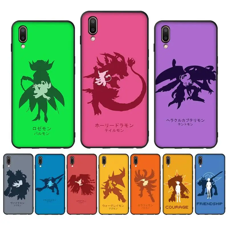 

Digimon Phone Case Case For Oppo Reno Realme C3 6Pro Cover For vivo Y91C Y17 Y19