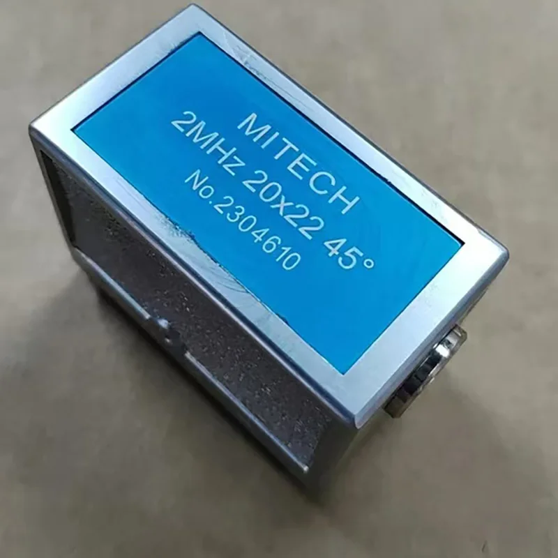 Датчик угла луча Mitech 2 МГц 20x22 мм 45 60 70 градусов для ультразвукового дефектоскопа