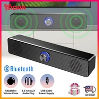 bluetooth soundbar 360%c2%b0 stereo speaker 4d hi fi sound track led light sound bar laptop pc smart tv movie