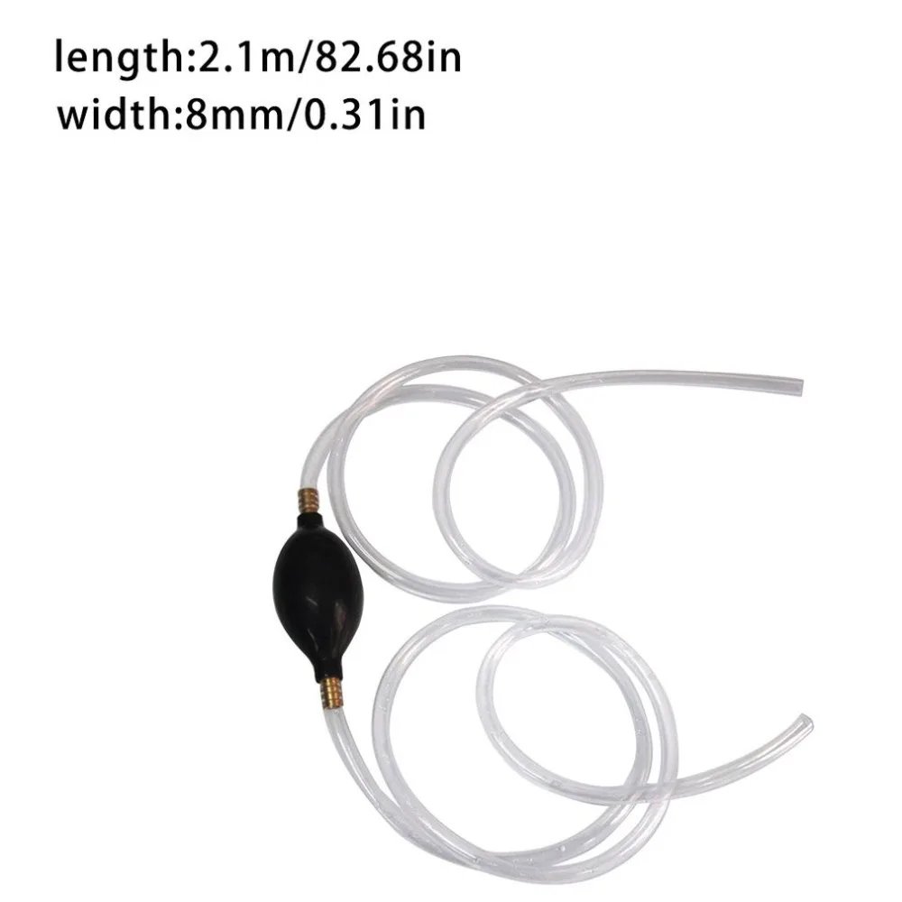 

Auto Car Siphon Syphon Hose Tube Pump for Fluid Water Gas Gasoline Liquid Transfer Portable Manual Hand Pump Tools
