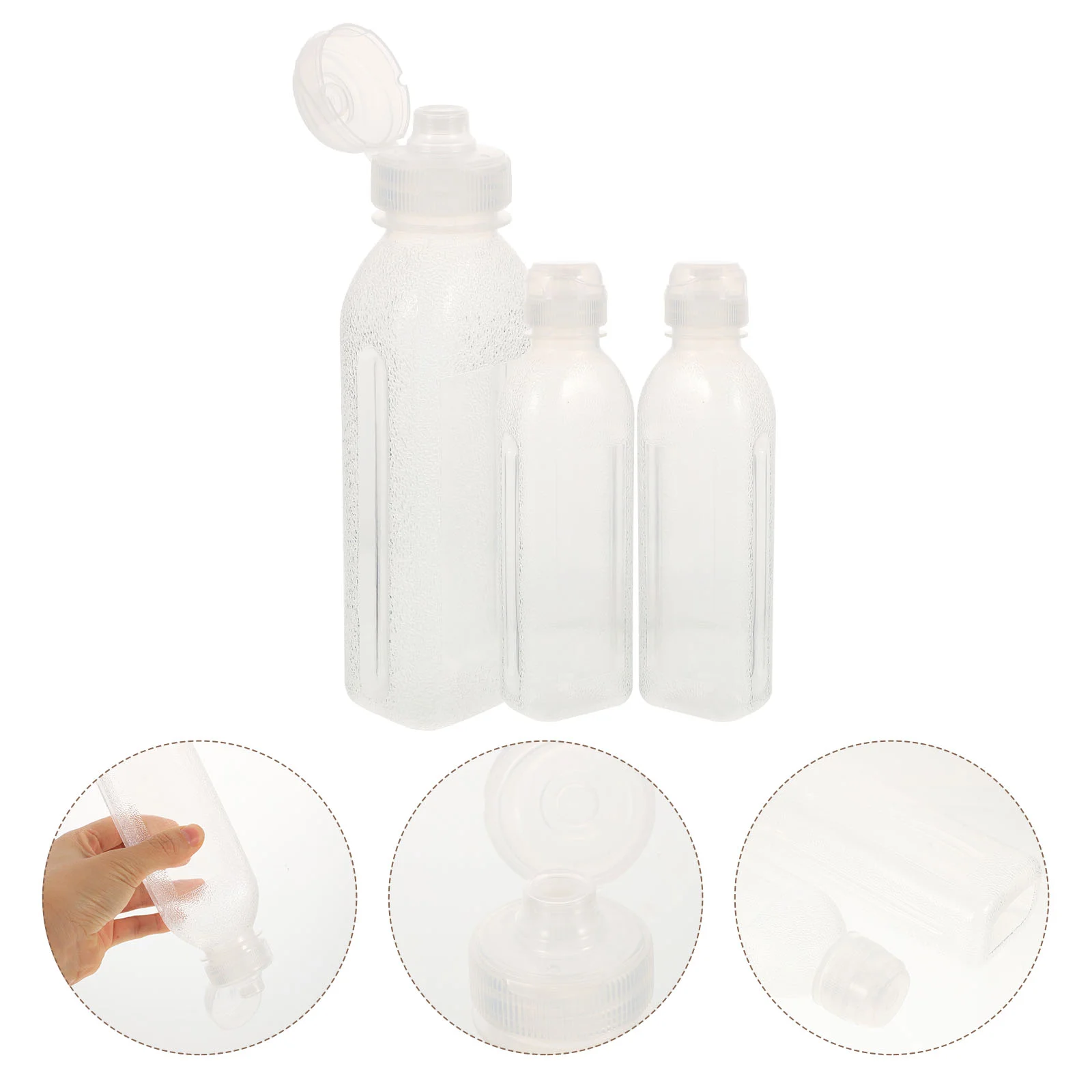 

3Pcs Oil Dispenser Multi-function Sauce Dispensers Household Sauce Bottles Kitchen Accessories