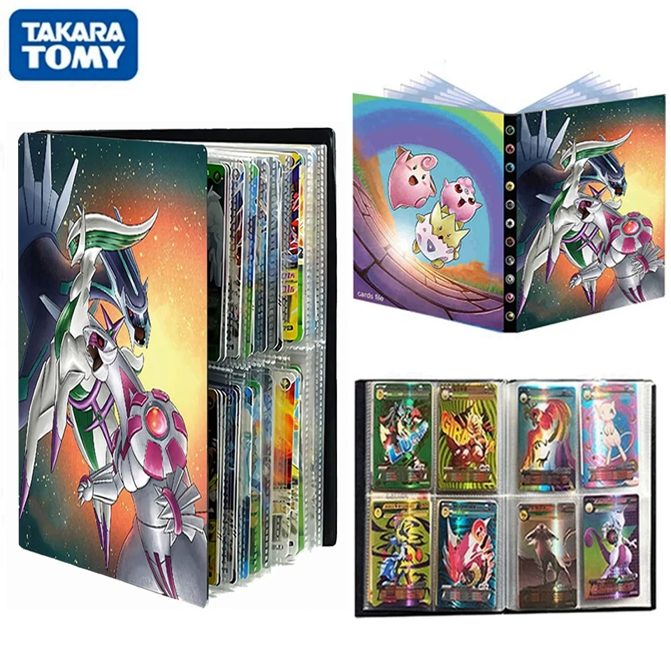 

TAKARA TOMY 240PCS Pokemon Cards Album Book Cool Anime Arceus Folder Cartoon Pikachu Game Card EX GX Collection Binder Toy Gift