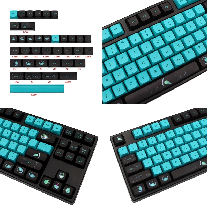 

Колпачки для механической игровой клавиатуры MX с 141 клавишами