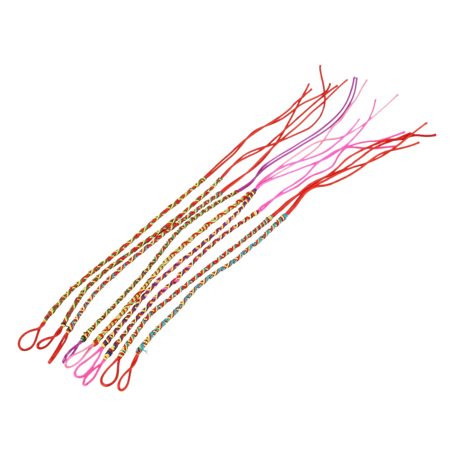 

9 шт. браслеты бразильская проволочная оплетка ручной работы этнические разноцветные #4