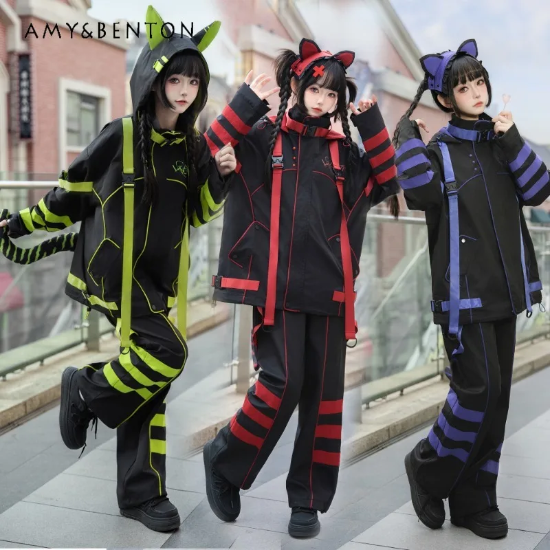 Оригинальная субкультура двумерная шапка с кошачьими ушками женская одежда