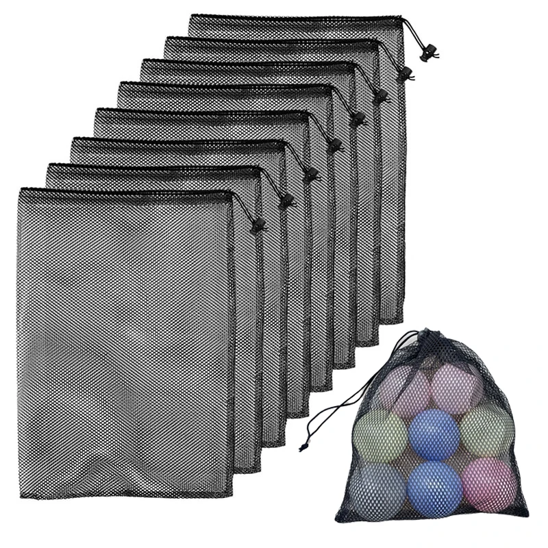 

1/5pcs Mesh Bags Small Drawstring Bag Laundry Bags with Cord Lock Closure Gym Sports Swimming Storage Bag for Outdoor Travel