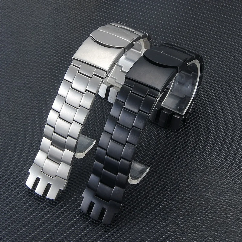 Фото Ремешок для часов из нержавеющей стали для Swatch YTS401 YTS402 YTS403G YTS409, ремешок для часов, высококачественный мужской сменный браслет, ремешок для часов 20 мм №2