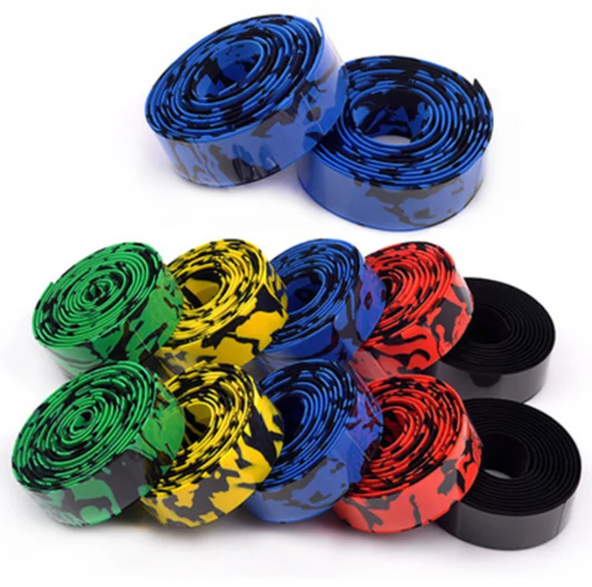 Road Bike Handlebar Tape Bicycle Thick Grip Padded Bar Drop Wrap Strapping Color