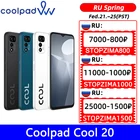 Coolpad Cool 20 смартфон с 6,18-дюймовым дисплеем, восьмиядерным процессором Helio G80, ОЗУ 4 Гб, ПЗУ 64 ГБ, 128 ГБ, 48 МП