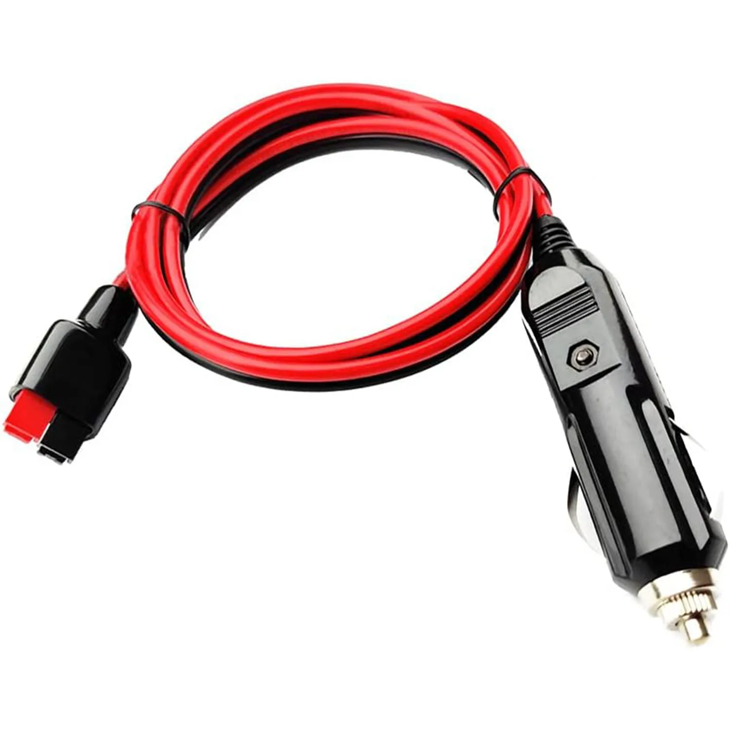 

Car Cigarette Lighter Plug with Internal 15A Fuse, 3.3ft/1m 14AWG Extension Cable Adapter 45A Connector Compatible with Anderson