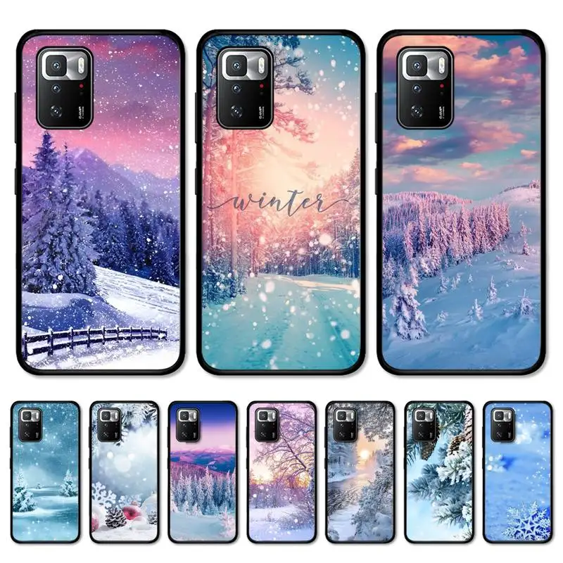 

Winter Snow Phone Case for Redmi Note 8 7 9 4 6 pro max T X 5A 3 10 lite pro
