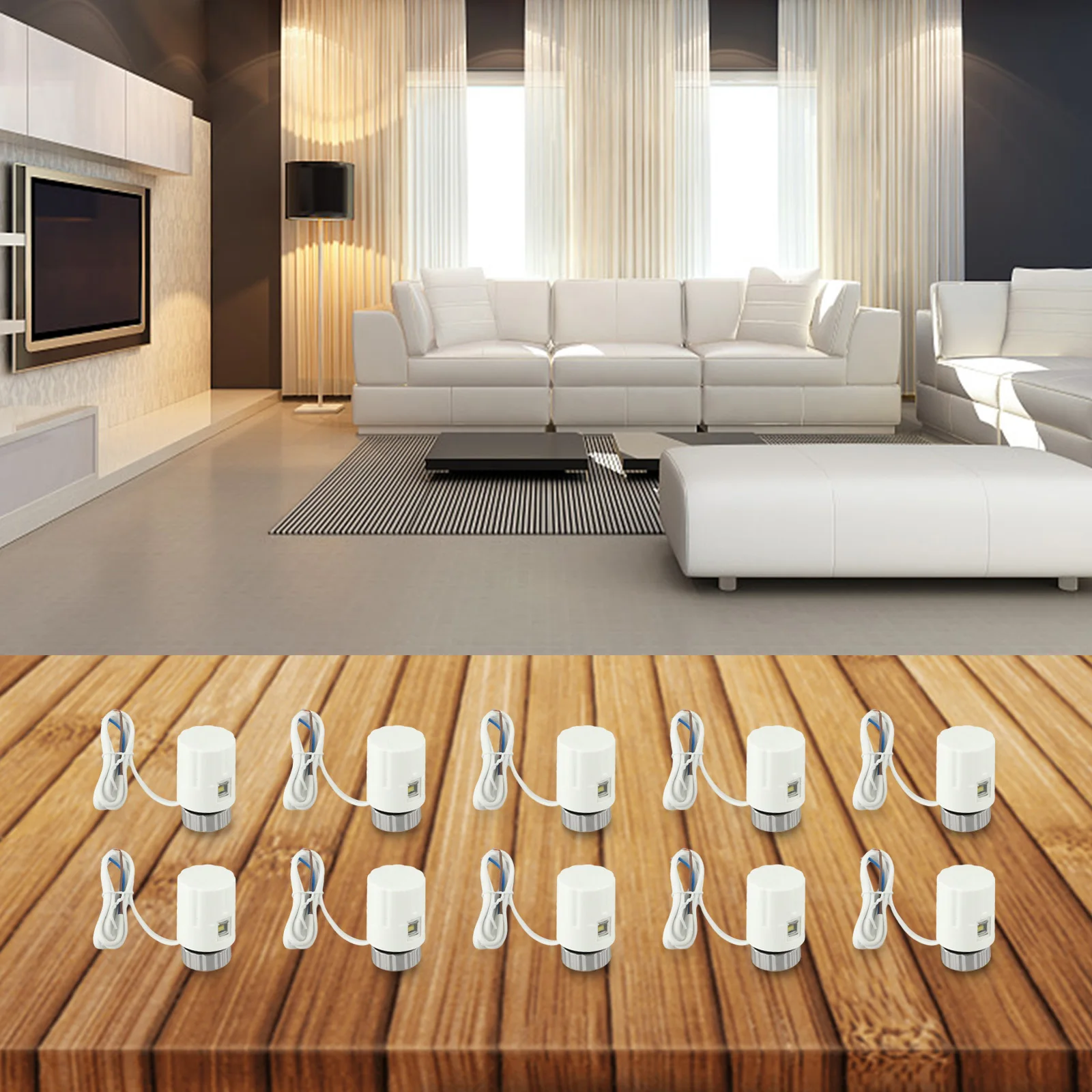 230 В электрический термопривод головка клапана для термостата коллектора