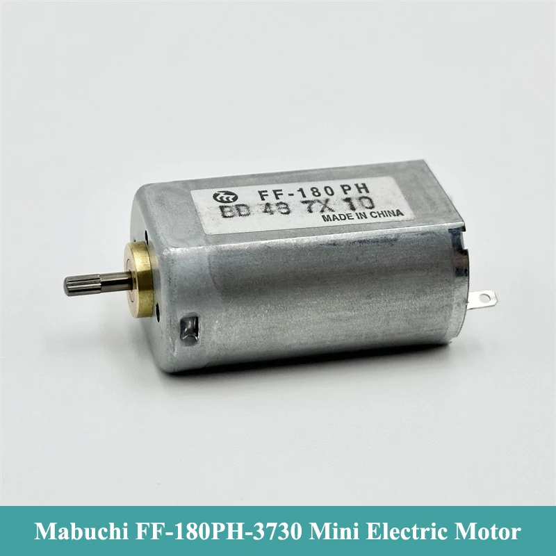 

Original Mabuchi FF-180PH-3730 Mini 180 Motor DC 2.4V 3V 3.7V 4.2V 22500RPM High Speed Knurled Shaft Electric Shaver Toy Car