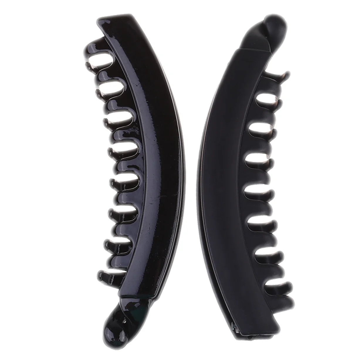 

10PCS Hair Grip Clips Banana Ponytail Holder Plastic Claw Clip Banana Fish Grips Banana Hair Clips