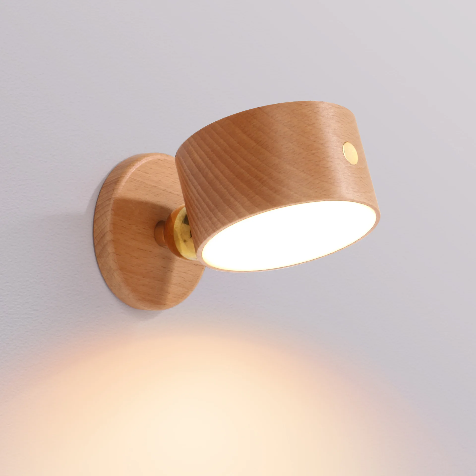 

Bedroom bedside lamp rotating wall lamp creative simple touch stepless dimming charging soft light night light