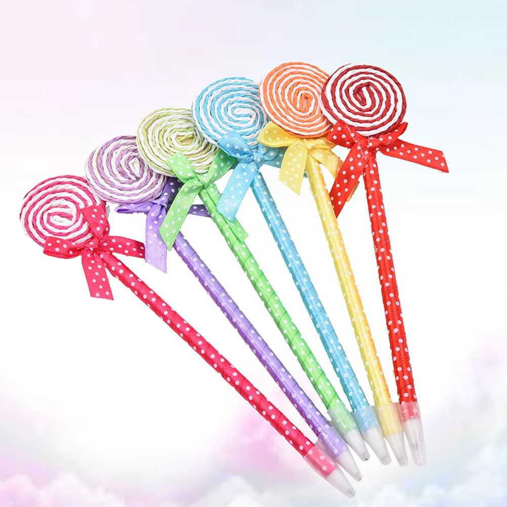 

10-Piece Practical Lovely Cute Durable Decorative Lollipop Ballpoint Pen Stationery Gifts