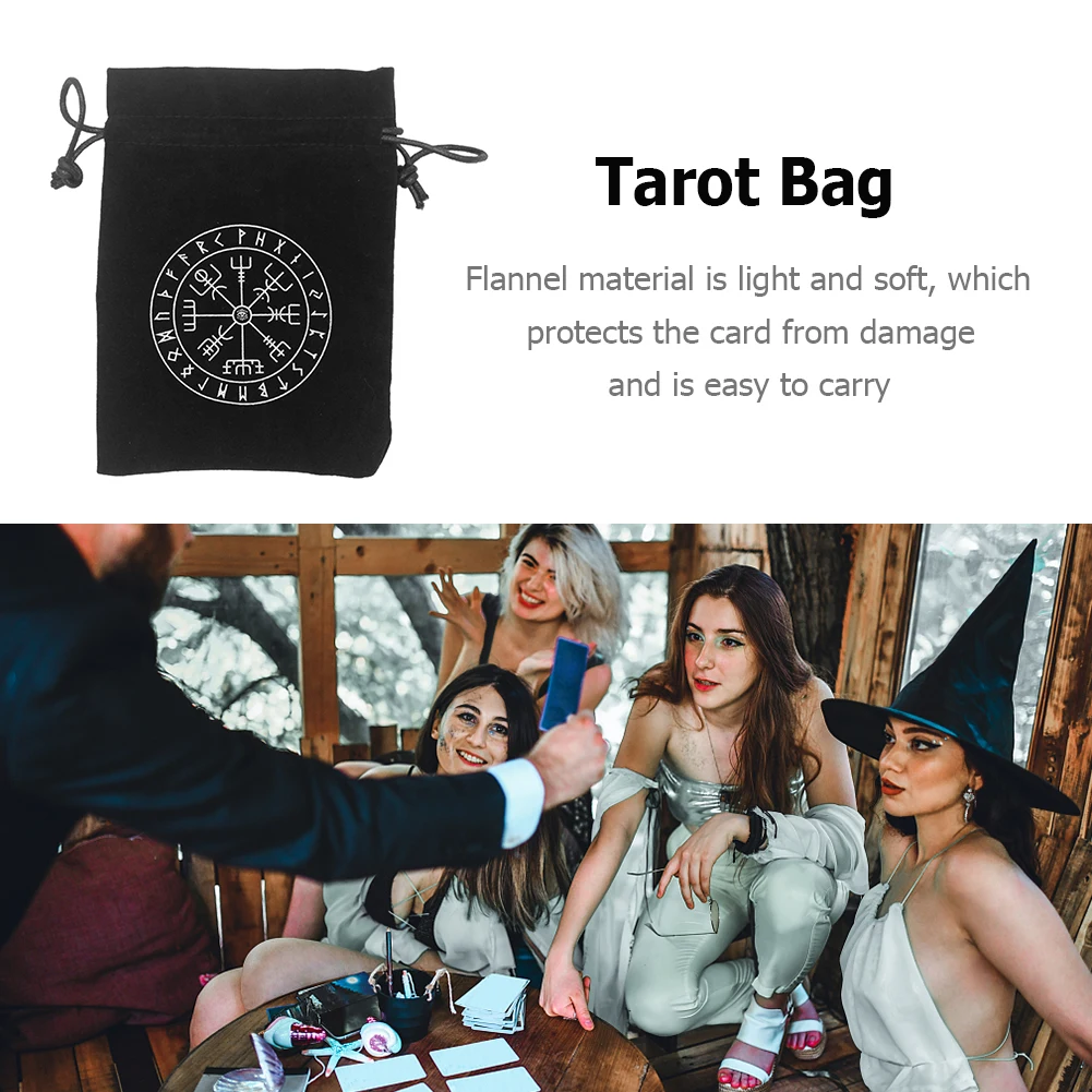 Бархатная сумка для хранения Таро с пентаграммой 1 шт. настольных игр карт