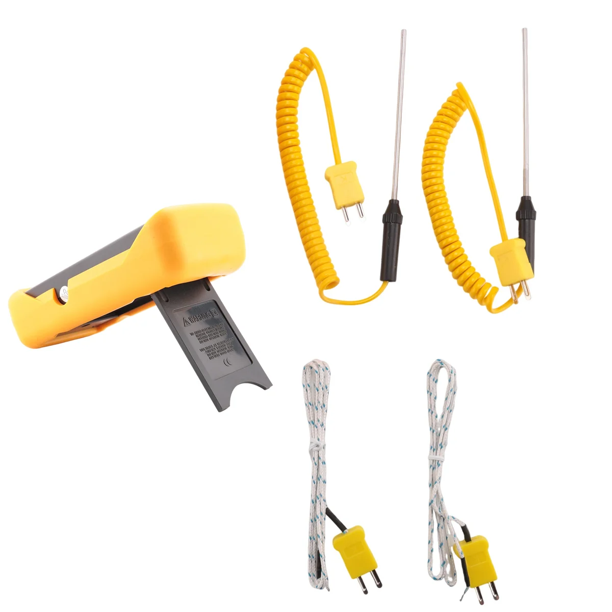 Цифровой термометр типа K (-50-1300 °C) с двумя каналами 4 зонда ручной