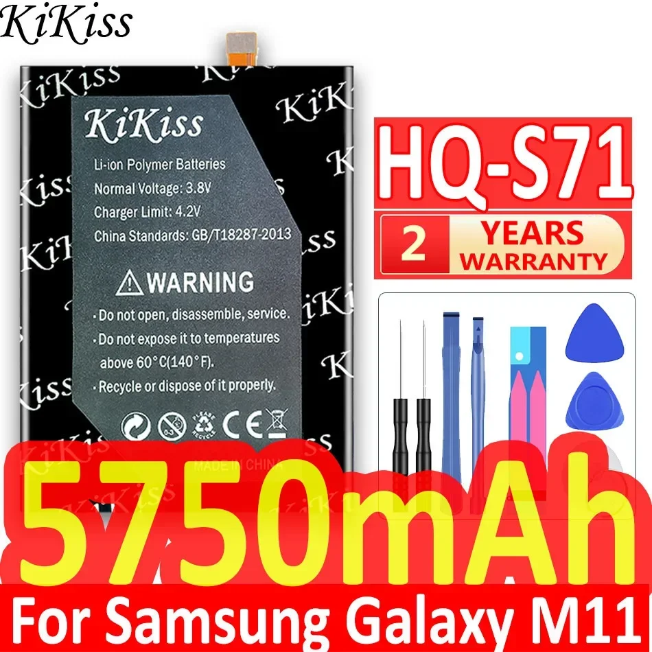 Высококачественный запасной аккумулятор KiKiss для Samsung Galaxy M11 M 11 5750 мАч