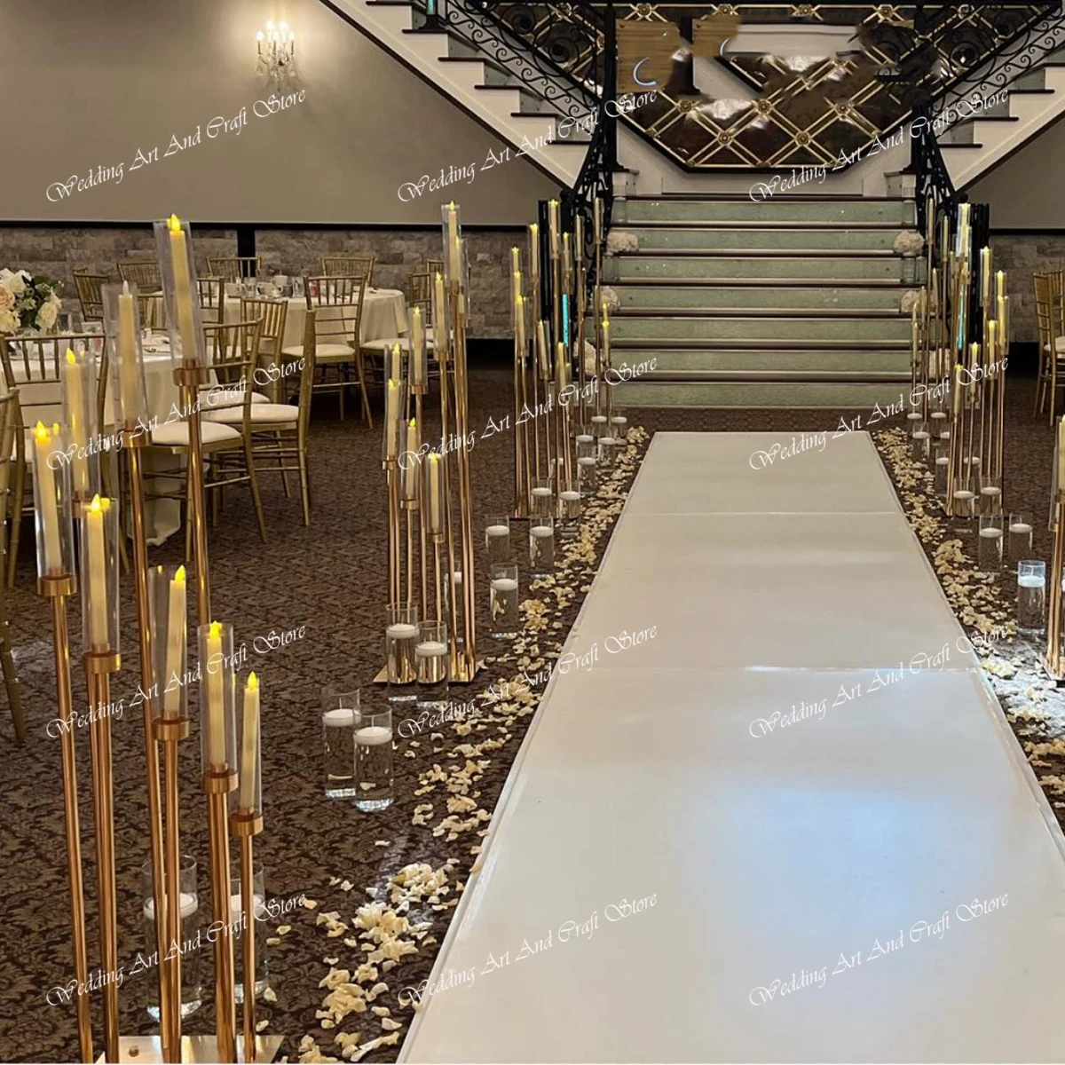 4 шт. 10 шт.))-золото 8 ArmГорячая распродажа Золотой металлический напольный