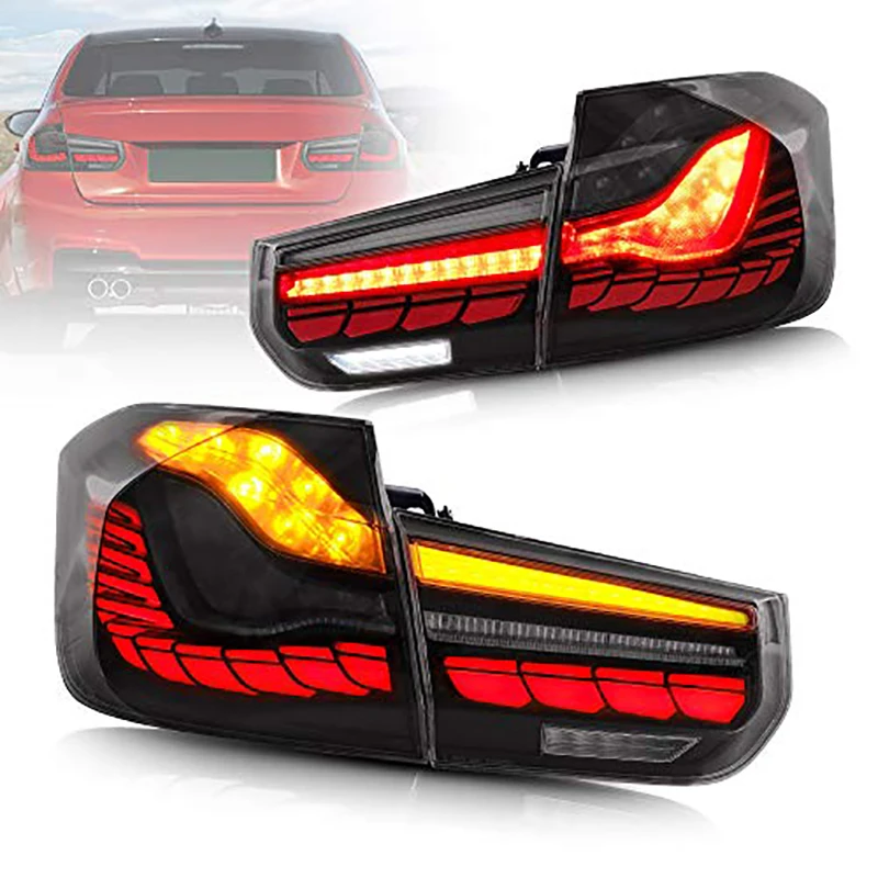 

Указатель поворота, задний стоп-сигнал, Автомобильный светодиодный задний фонарь в сборе для BMW 3 серии F30 F35 F80 2012-2018, задний фонарь с задними ...