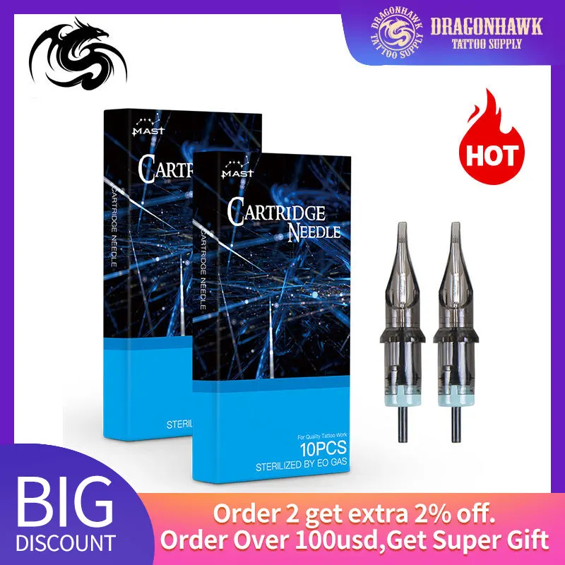 

Professional 20 Pcs/Lot RM Disposable Sterilized Tattoo Cartridge Needles Liner Shader Magnum For Rotary Pen Accessories