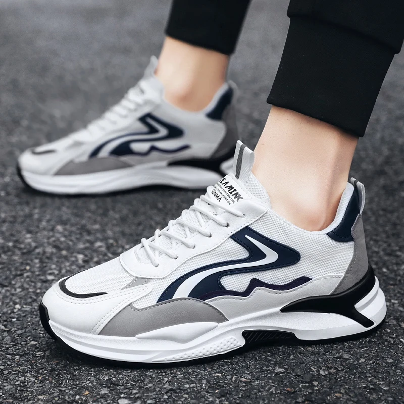 

Mens Sneakers Running Shoes Tennis Slip-on Walking Shoes Lightweight Breathable Casual Soft Cushion Trainers Sports Gym Shoes