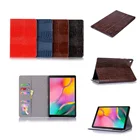 Крокодиловый Чехол для Samsung Galaxy Tab S7 T870 Plus T970 FE T730, чехол для Tab A T510 S6 T860 Lite P610 A7 T500 S5E T720 S4 T830