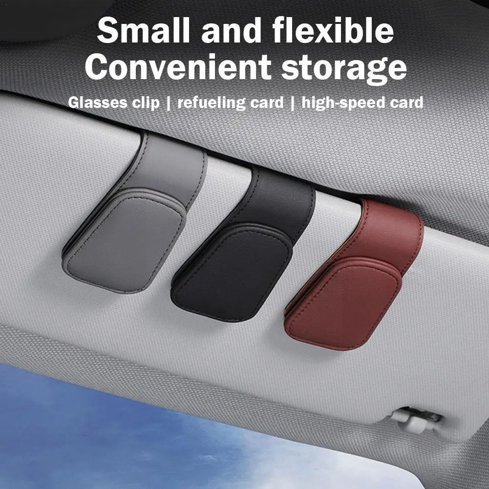 

Universal Car Auto Sun Visor Glasses Box Sunglasses Stand Card Pen Eyeglasses Fastener Case Accessories Ticket Holder Clip D0B3