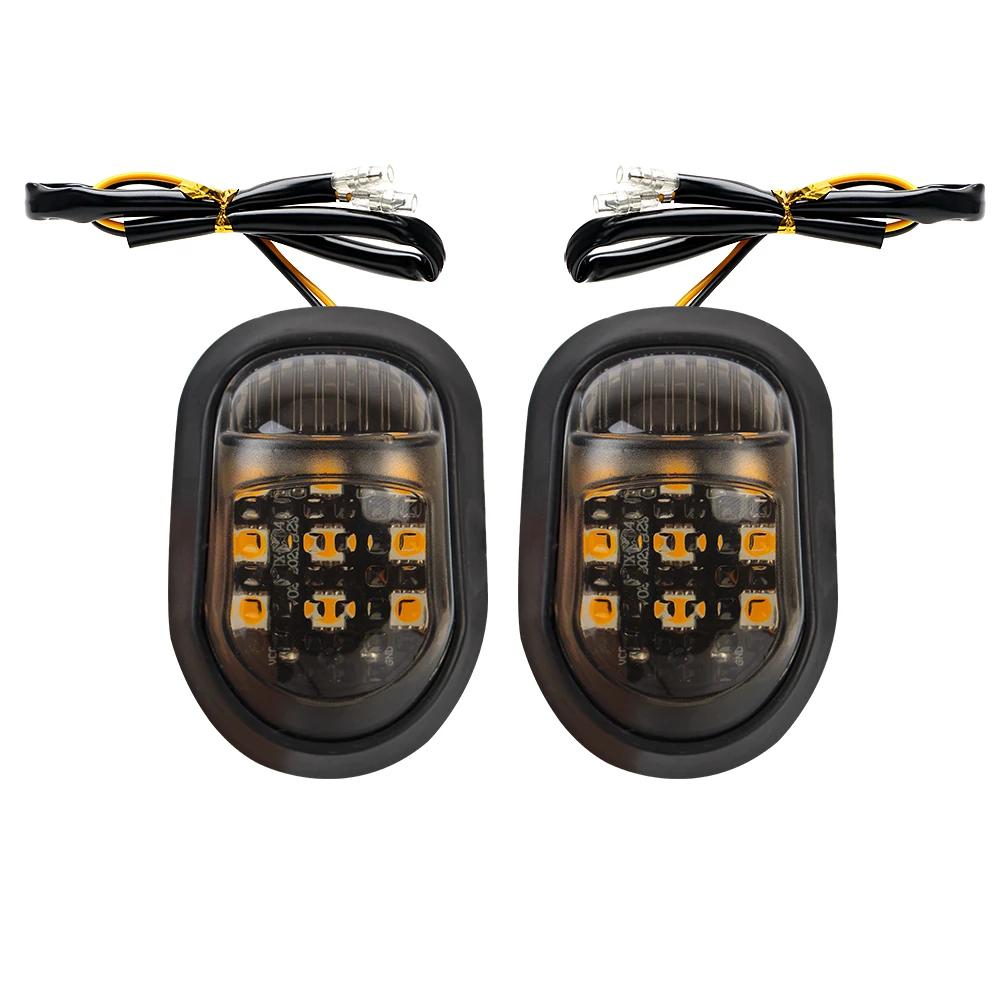 

Yellow Lighting 12V Turn Signal Light Piranha Light Flasher Turn Light 9 LED Motorbike Indicators Blinker A Pair Motorcycle