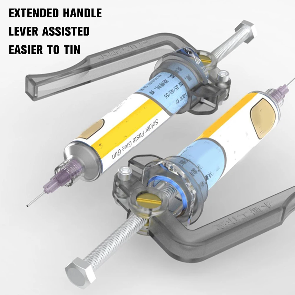 

Solder Paste Booster Solder Paste Dispenser Flux Syringe Welding Glue Booster For Solder Paste Tin Paddle Flux Solder Oil