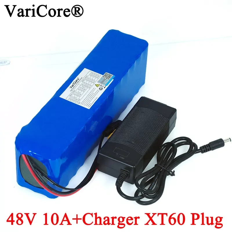 

2023New VariCore E-bike battery 48v 10ah 18650 li-ion battery pack bike conversion kit 1000w XT60 plug + 54.6v 2A Charger