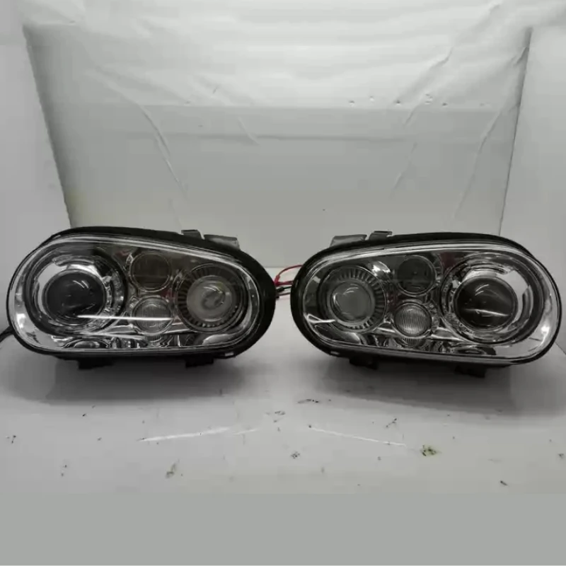 Фото Для Volkswagen VW Golf 4 MK4 модифицированные светодиодные биксеноновые фары с дневными ходовыми огнями и указателями поворота. №4