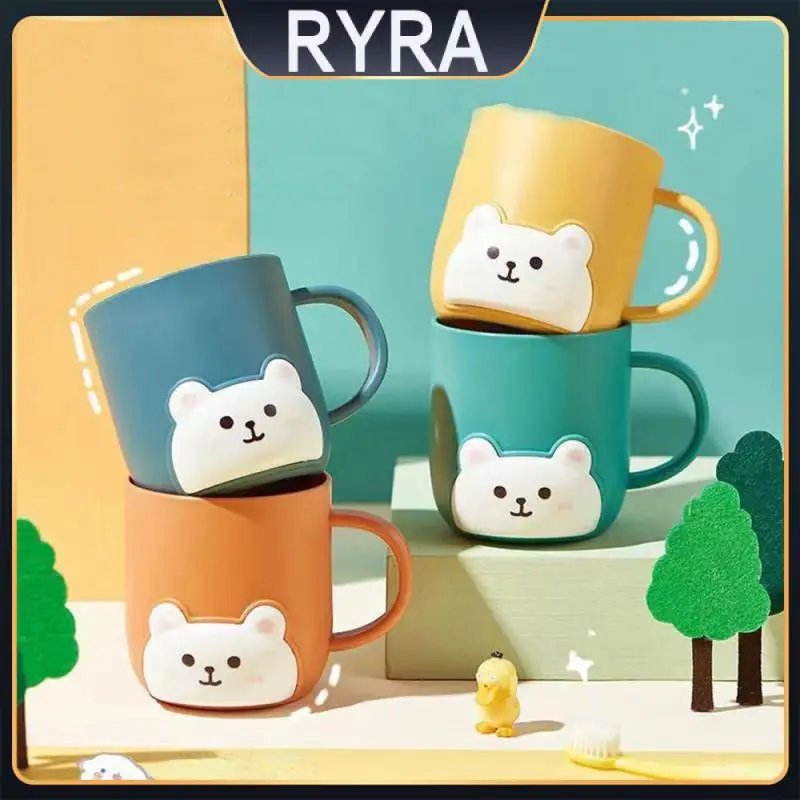 

Большая емкость, чашка для воды, экологически безопасная универсальная чашка для ополаскивания полости рта, пластиковая чашка для ванной комнаты, Новая трехмерная чашка