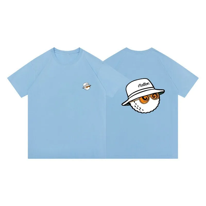 Golf T-shirt Men's and Women's Summer Cotton Polo Neck Short Sleeve Top Fashion Couple Loose Men's and Women's T-shirt