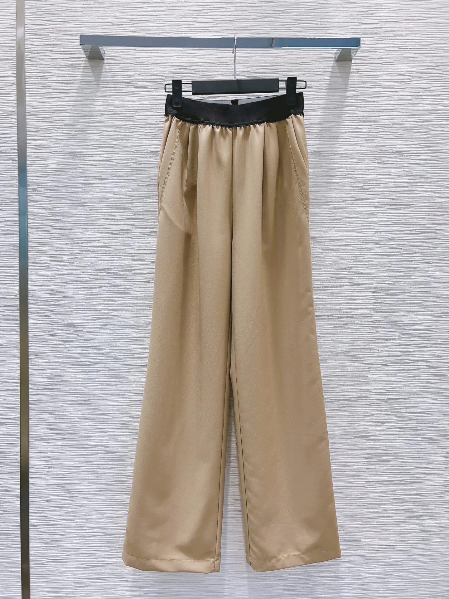 Spring and summer elastic ribbon straight pants special product rubber ribbon straight pants special product