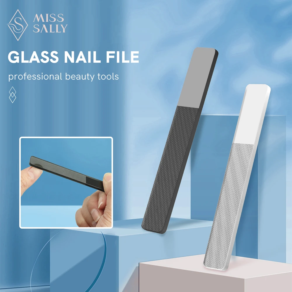 

Miss Sally Glass Nail Files Professional Polishing Manicure Pedicure Art Tool Nail Polish Nails Accesorios Beauty Health Tools