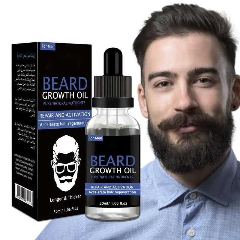 

30ml Beard Growth Oil Grooming And Maintenance Beard Care And Growth Essential Oil Softening And Nourishing Beard Serum For Men