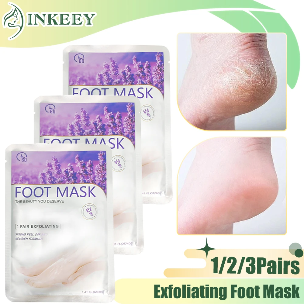 

1/2/3 Pairs Foot Peel Mask Exfoliating Foot Peeling Mask Pedicure Socks Foot Dead Skin Removal Deeply Moisturizing Feet Spa Care