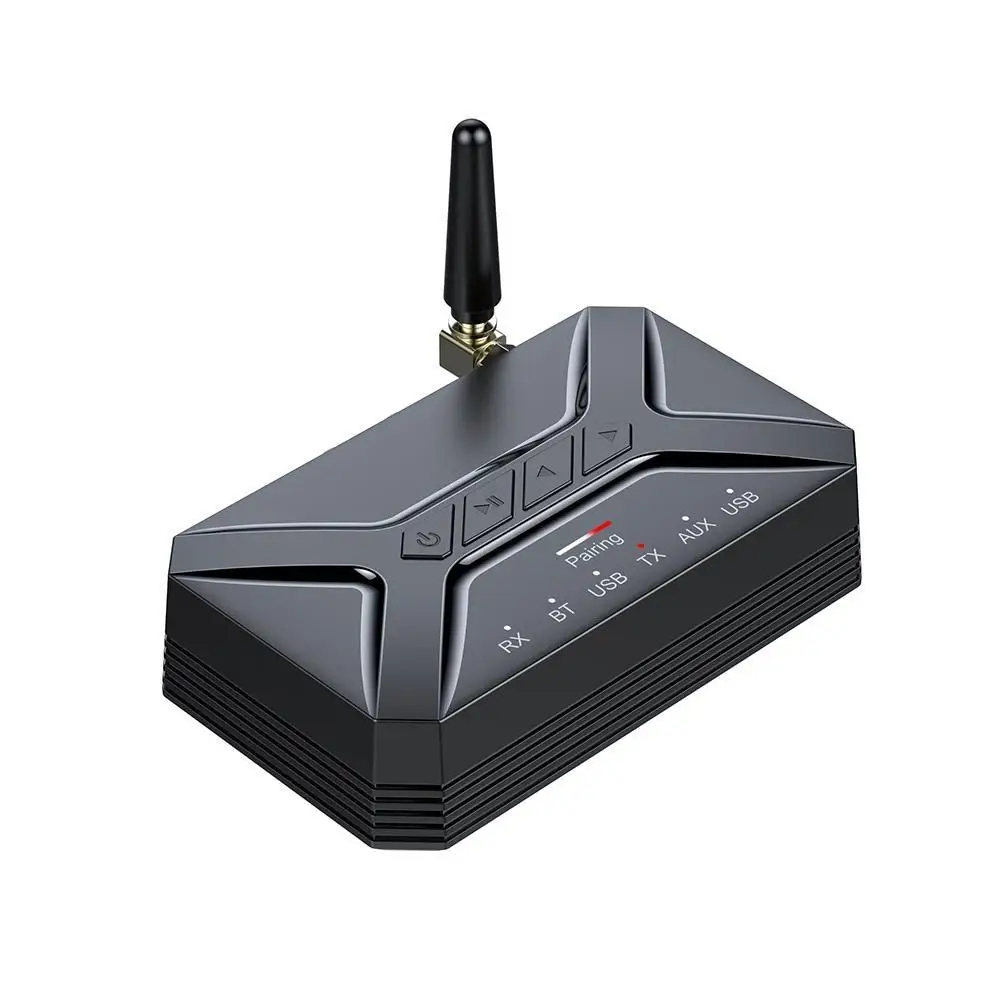 

Low Latency Bluetooth-compatible 5.0 Audio Transmitter Receiver 3.5mm Aux Jack Hd Sound Rca Wireless Adapter For Car Tv