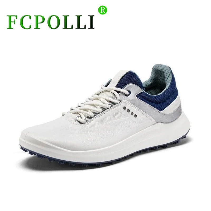 Professional Golf Training Men Genuine Leather Sport Shoes For Mens Anti Slip Walking Shoes Man Black Leather Golf Shoes Men