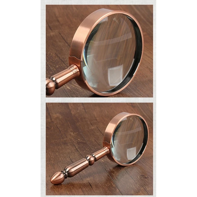 20X портативная металлическая лупа в стиле ретро оптическая для ремонта часов