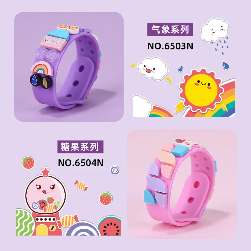 Новые креативные Конструкторы в горошек для творчества детский браслет с