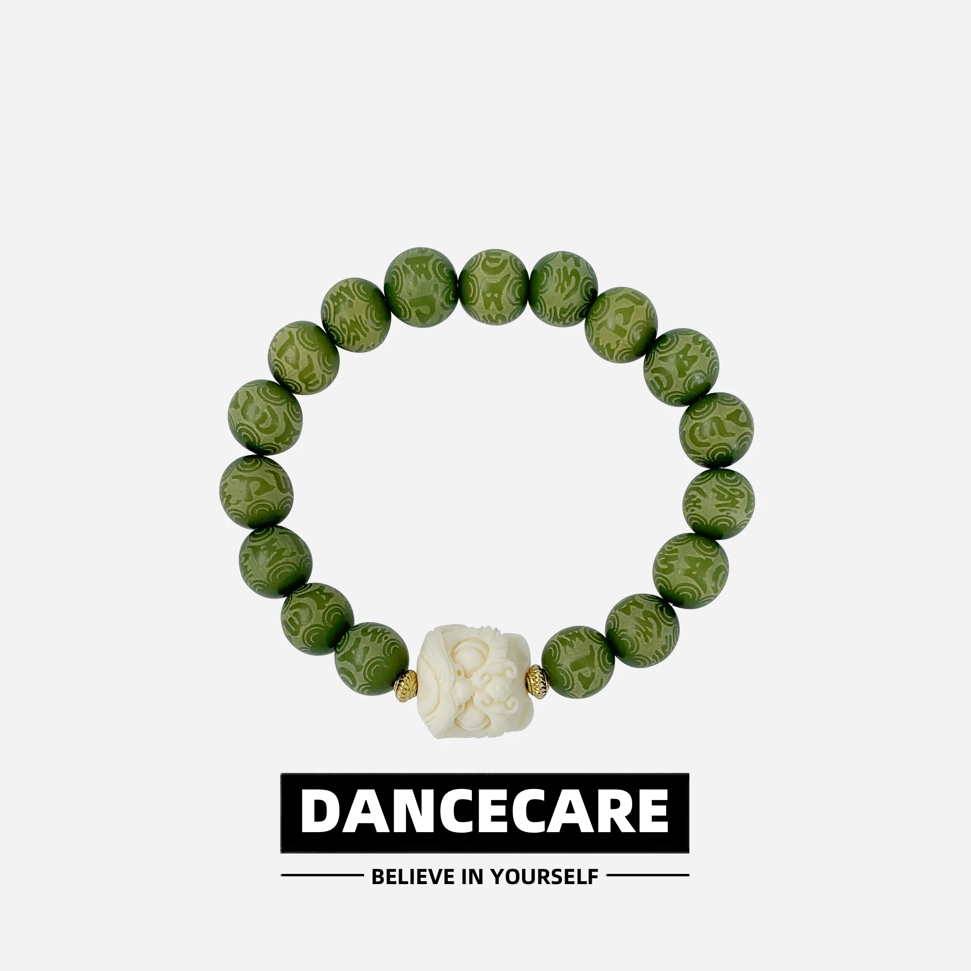 Новый модный винтажный маленький зелёный браслет с Львом очаровательные