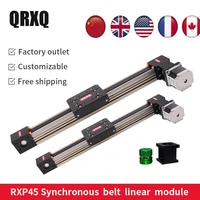 cnc belt driven for high speed linear slide guide rail actuator motorized 3d printer position arm kit linear guides free shippe
