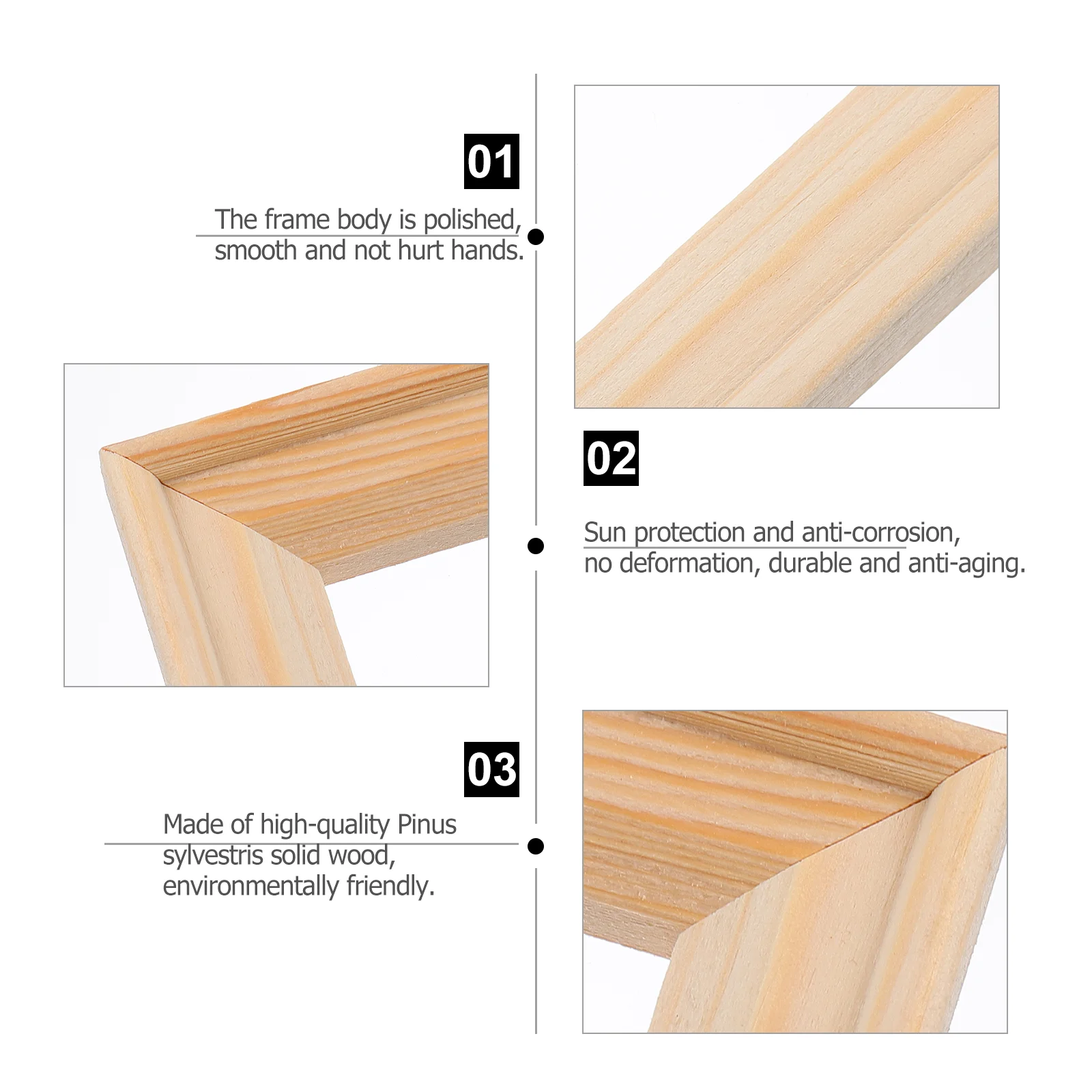 5 шт. пустая рамка из цельного дерева фото украшение деревянные рамки Pinus Sylvestris